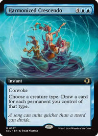 Harmonized Crescendo (Extended Art) -  Foil (ECL-357) - Lorwyn Eclipsed