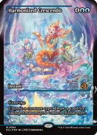 Harmonized Crescendo (0384) (Showcase) -  Foil (ECL-384) - Lorwyn Eclipsed
