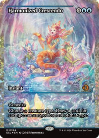 Harmonized Crescendo (0394) (Showcase) (Fracture Foil) -  Foil (ECL-394) - Lorwyn Eclipsed