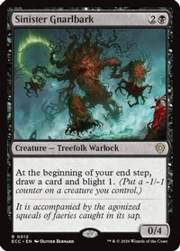 Sinister Gnarlbark -  (ECC-012) - Commander: Lorwyn Eclipsed