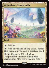Abundant Countryside -  (ECC-022) - Commander: Lorwyn Eclipsed