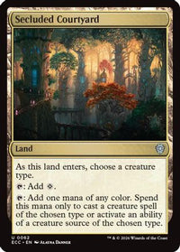 Secluded Courtyard -  (ECC-062) - Commander: Lorwyn Eclipsed