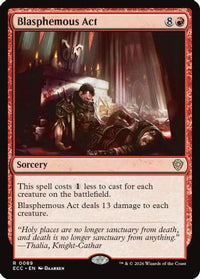 Blasphemous Act -  (ECC-089) - Commander: Lorwyn Eclipsed