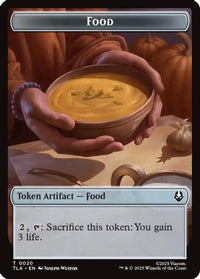 Food (0020) // Ally (0007) Double-Sided Token -  (TLA-20 // 7) - Avatar: The Last Airbender