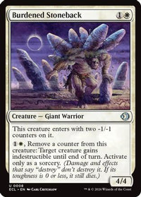 Burdened Stoneback -  (ECL-008) - Lorwyn Eclipsed