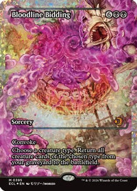 Bloodline Bidding (Showcase) (Fracture Foil) -  Foil (ECL-395) - Lorwyn Eclipsed