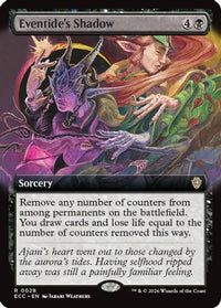 Eventide's Shadow (Extended Art) -  (ECC-028) - Commander: Lorwyn Eclipsed