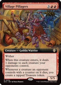Village Pillagers (Extended Art) -  (ECC-034) - Commander: Lorwyn Eclipsed