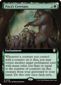 Puca's Covenant (Extended Art) -  Foil (ECC-038) - Commander: Lorwyn Eclipsed