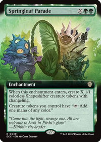 Springleaf Parade (Extended Art) -  (ECC-039) - Commander: Lorwyn Eclipsed