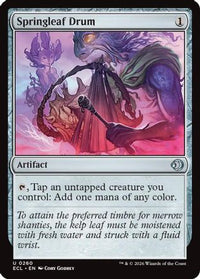 Springleaf Drum -  Foil (ECL-260) - Lorwyn Eclipsed