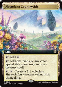 Abundant Countryside (Extended Art) -  (ECC-042) - Commander: Lorwyn Eclipsed