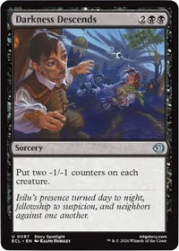 Darkness Descends -  Foil (ECL-097) - Lorwyn Eclipsed