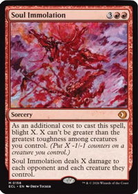 Soul Immolation -  Foil (ECL-156) - Lorwyn Eclipsed