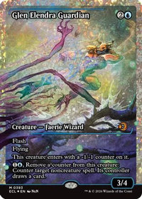 Glen Elendra Guardian (0393) (Showcase) (Fracture Foil) -  Foil (ECL-393) - Lorwyn Eclipsed
