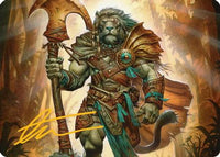 Ajani, Outland Chaperone Art Card (Gold-Stamped Signature) -  (ASECL-028) - Art Series: Lorwyn Eclipsed