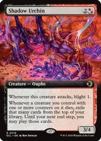 Shadow Urchin (Extended Art) -  Foil (ECL-379) - Lorwyn Eclipsed