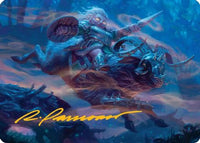 Bristlebane Outrider Art Card (Gold-Stamped Signature) -  (ASECL-018) - Art Series: Lorwyn Eclipsed