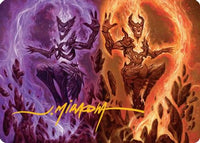 Fire Covenant Art Card (Gold-Stamped Signature) -  (ASECL-052) - Art Series: Lorwyn Eclipsed