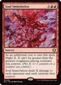 Soul Immolation -  Foil (PPECL-156) - Promo Pack: Lorwyn Eclipsed