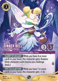 Tinker Bell - Snowflake Collector (Store Championship Participant) (33)  - Disney Lorcana Promo Cards
