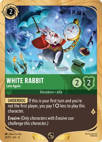 White Rabbit - Late Again (29) Holofoil - Disney Lorcana Promo Cards