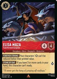 Elisa Maza - Transformed Gargoyle (112/204)  - Winterspell