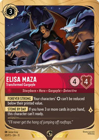 Elisa Maza - Transformed Gargoyle (30) Holofoil - Disney Lorcana Promo Cards