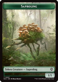Saproling // The Monarch Double-Sided Token -  (ECC-7 // 12) - Commander: Lorwyn Eclipsed