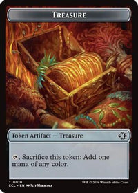 Treasure // Shapeshifter Double-Sided Token -  (ECC-10 // 1) - Commander: Lorwyn Eclipsed