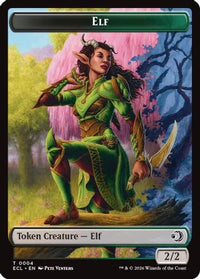 Elf // Kithkin (0007) Double-Sided Token -  (ECL-4 // 7) - Lorwyn Eclipsed