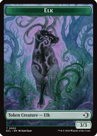 Elk // Mutavault Double-Sided Token -  Foil (ECL-2 // 11) - Lorwyn Eclipsed