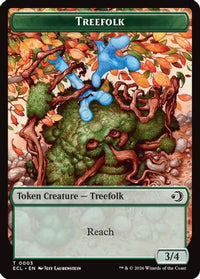 Treefolk // Goblin Double-Sided Token -  (ECL-3 // 6) - Lorwyn Eclipsed