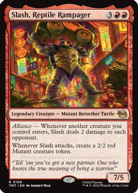 Slash, Reptile Rampager -  Foil (TMT-108) - Teenage Mutant Ninja Turtles