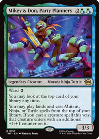 Mikey & Don, Party Planners -  Foil (TMT-157) - Teenage Mutant Ninja Turtles