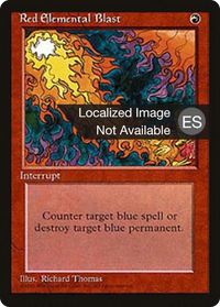 Red Elemental Blast [Fourth Edition (Foreign Black Border)]