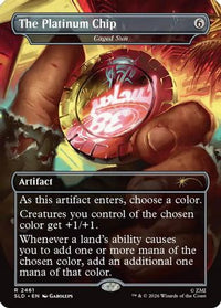 The Platinum Chip - Caged Sun -  Foil (SLD-2461) - Secret Lair Drop Series