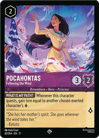 Pocahontas - Following the Wind (42/204) Cold Foil - Winterspell
