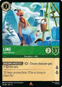Ling - Snow Warrior (75/204) Cold Foil - Winterspell