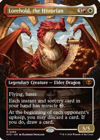 Lorehold, the Historian (Borderless) -  Foil (SOS-284) - Secrets of Strixhaven