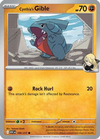 Cynthia's Gible 109  ME Ascended Heroes - Common