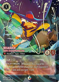 Negaduck - Public Enemy Number One (Enchanted) (232/204) Holofoil - Winterspell