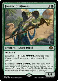 Fanatic of Rhonas -  Foil (PPECL-152) - Promo Pack: Lorwyn Eclipsed