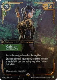 Caitlyn - Patrolling (068a/298) - Riftbound Promotional Cards Foil