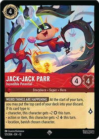 Jack-Jack Parr - Incredible Potential (121/204) Cold Foil - Wilds Unknown