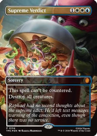 Supreme Verdict (Borderless) -  Foil (TMC-134) - Commander: Teenage Mutant Ninja Turtles