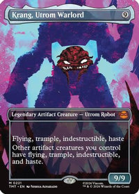 Krang, Utrom Warlord (Borderless) -  Foil (TMT-221) - Teenage Mutant Ninja Turtles