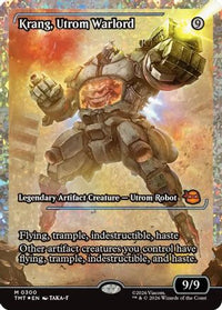 Krang, Utrom Warlord (Showcase) (Fracture Foil) -  Foil (TMT-300) - Teenage Mutant Ninja Turtles