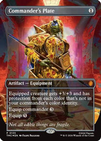 Commander's Plate (Borderless) -  Foil (TMC-135) - Commander: Teenage Mutant Ninja Turtles