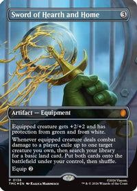Sword of Hearth and Home (Borderless) -  Foil (TMC-136) - Commander: Teenage Mutant Ninja Turtles
